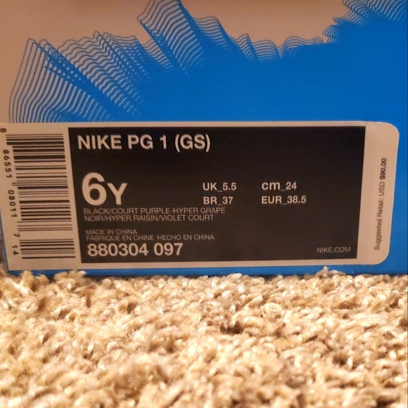 Nike PG 1 GS 6Y - Picture 6 of 11
